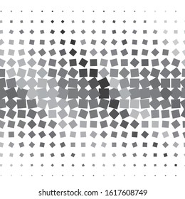 Monochrome geometric vector background. Abstract halftone illustration pattern. Vintage texture