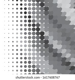 Monochrome geometric vector background. Abstract halftone illustration pattern. Vintage texture