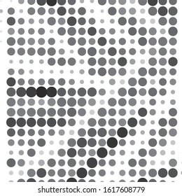 Monochrome geometric vector background. Abstract halftone illustration pattern. Vintage texture