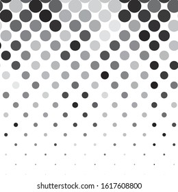 Monochrome geometric vector background. Abstract halftone illustration pattern. Vintage texture