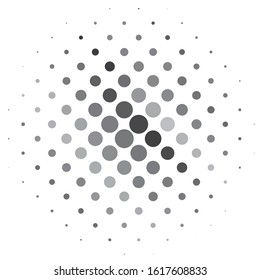 Monochrome geometric vector background. Abstract halftone illustration pattern. Vintage texture