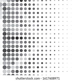 Monochrome geometric vector background. Abstract halftone illustration pattern. Vintage texture