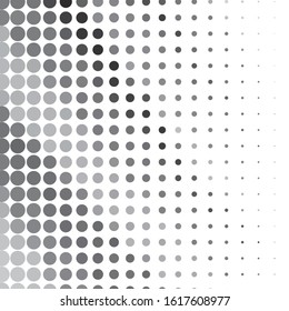Monochrome geometric vector background. Abstract halftone illustration pattern. Vintage texture