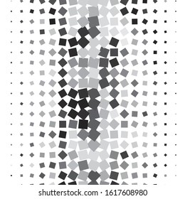 Monochrome geometric vector background. Abstract halftone illustration pattern. Vintage texture