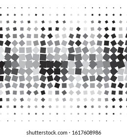 Monochrome geometric vector background. Abstract halftone illustration pattern. Vintage texture