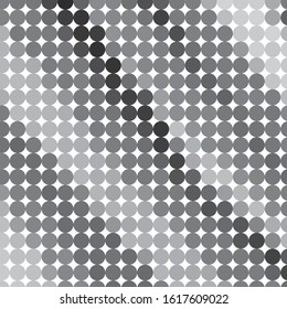 Monochrome geometric vector background. Abstract halftone illustration pattern. Vintage texture