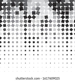 Monochrome geometric vector background. Abstract halftone illustration pattern. Vintage texture