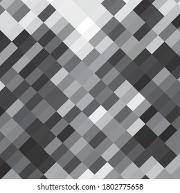 Fondo vectorial geométrico monocromo. Resumen del patrón de ilustración de medio tono. Textura vintage