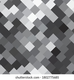 Fondo vectorial geométrico monocromo. Resumen del patrón de ilustración de medio tono. Textura vintage