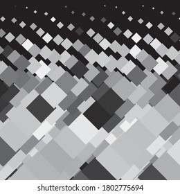 einfarbiger geometrischer Vektorhintergrund. Abstraktes Halftone-Illustrationsmuster. Vintage-Textur