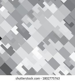 Monochrome geometric vector background. Abstract halftone illustration pattern. Vintage texture
