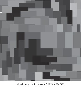 Monochrome geometric vector background. Abstract halftone illustration pattern. Vintage texture