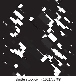 Monochrome geometric vector background. Abstract halftone illustration pattern. Vintage texture