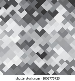 Monochrome geometric vector background. Abstract halftone illustration pattern. Vintage texture