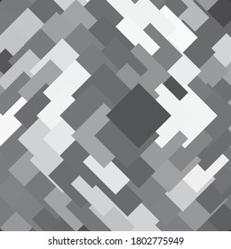 Monochrome geometric vector background. Abstract halftone illustration pattern. Vintage texture