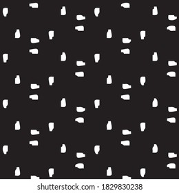 Fondo vectorial geométrico monocromo. Resumen del patrón de ilustración de medio tono. Textura vintage
