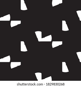 Monochrome geometric vector background. Abstract halftone illustration pattern. Vintage texture