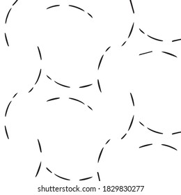 Monochrome geometric vector background. Abstract halftone illustration pattern. Vintage texture