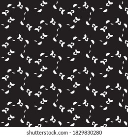 Monochrome geometric vector background. Abstract halftone illustration pattern. Vintage texture