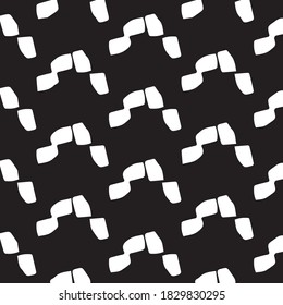 Monochrome geometric vector background. Abstract halftone illustration pattern. Vintage texture