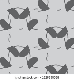 Monochrome geometric vector background. Abstract halftone illustration pattern. Vintage texture
