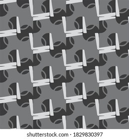 einfarbiger geometrischer Vektorhintergrund. Abstraktes Halftone-Illustrationsmuster. Vintage-Textur