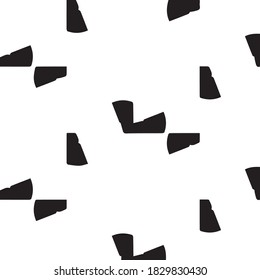Monochrome geometric vector background. Abstract halftone illustration pattern. Vintage texture