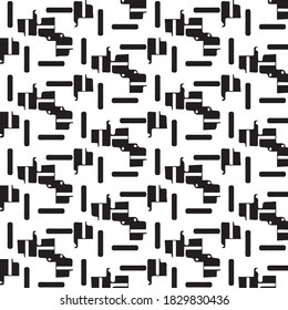 einfarbiger geometrischer Vektorhintergrund. Abstraktes Halftone-Illustrationsmuster. Vintage-Textur
