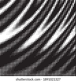Fondo vectorial geométrico monocromo. Resumen del patrón de ilustración de medio tono. Textura vintage