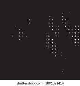 Monochrome geometric vector background. Abstract halftone illustration pattern. Vintage texture
