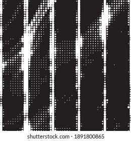 Monochrome geometric vector background. Abstract halftone illustration pattern. Vintage texture