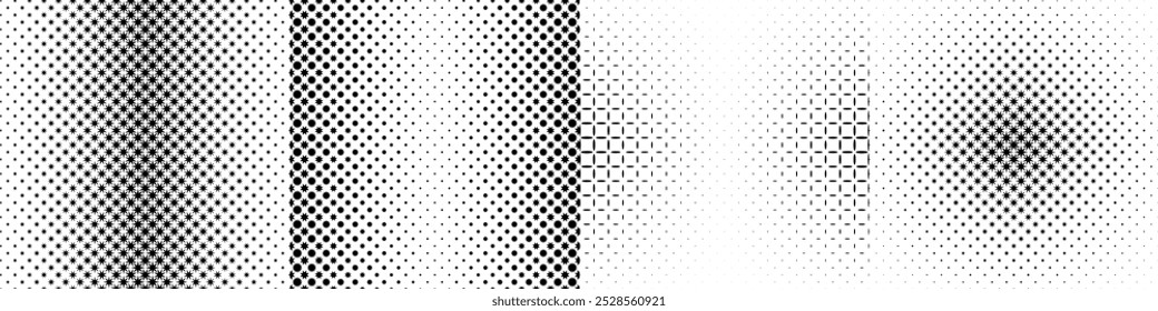 Coleção de plano de fundo de padrão geométrico monocromático