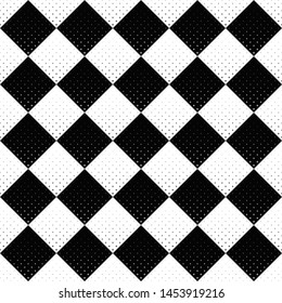Monochrome geometrical ring pattern background - black and white abstract vector graphic design from rings