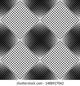 Monochrome geometrical seamless diagonal square pattern background - abstract black and white vector graphic design from squares