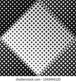 Monochrome geometrical seamless diagonal square pattern background - abstract black and white vector graphic design from squares