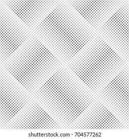 Monochrome, geometrical seamless pattern. Regular repetition of a square from circles of different diameter. Wall-paper for the press. Modern design. Vector illustrations.