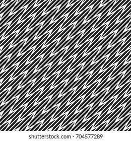 Monochrome, geometrical seamless pattern. Regular repetition of a wave from circles of different diameter. Wall-paper for the press. Modern design. Vector illustration.