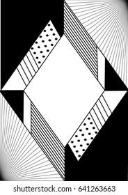 Monochrome geometry illustration for title