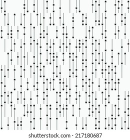 Monochrome Glitch Effect Textured Pattern