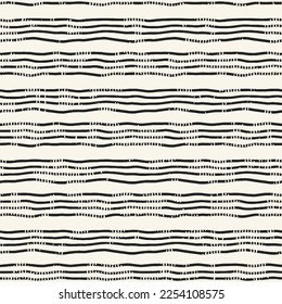 Monochrome Glitch Effect Textured Striped Pattern