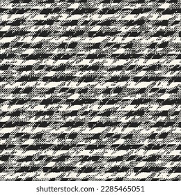 Monochrome Glitch Effect Textured Striped Pattern