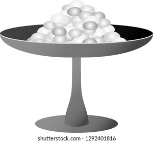Monochrome Gradation sweet rice crackers for Hinamatsuri