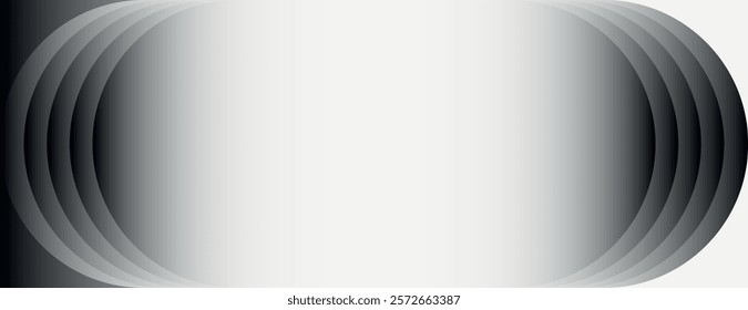 Monochrome gradient background with a smooth, layered texture. Gray and black tones create a modern, abstract background design. Minimal abstract gradient graphic vector background 