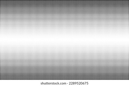 Monochrome gradient halftone dots background. Vector illustration