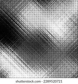 Monochrome gradient halftone dots background. Vector illustration