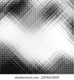 Monochrome gradient halftone dots background. Vector illustration