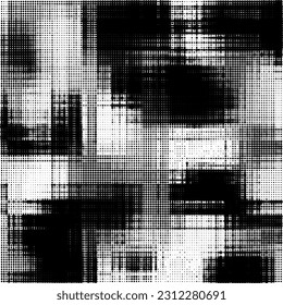 Monochrome gradient halftone dots background. Vector illustration