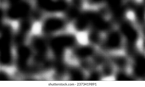 Monochrome gradient halftone dots background. Vector illustration. Abstract grunge dots on white background