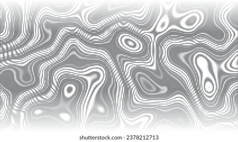Monochrome gradient halftone dots background. Vector illustration. Abstract grunge dots on white background
