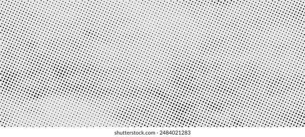 Monochrome gradient halftone dots background. Vector illustration. Abstract grunge dots on white background modern eps 10